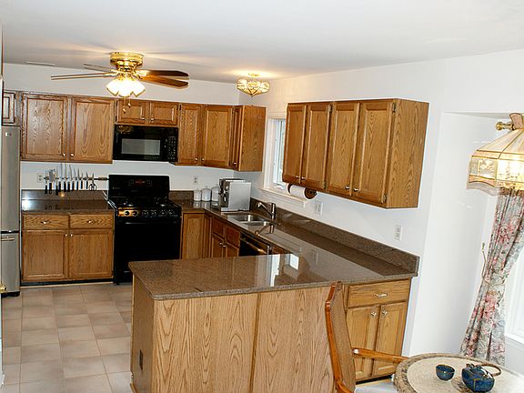 Kitchen with granite counter