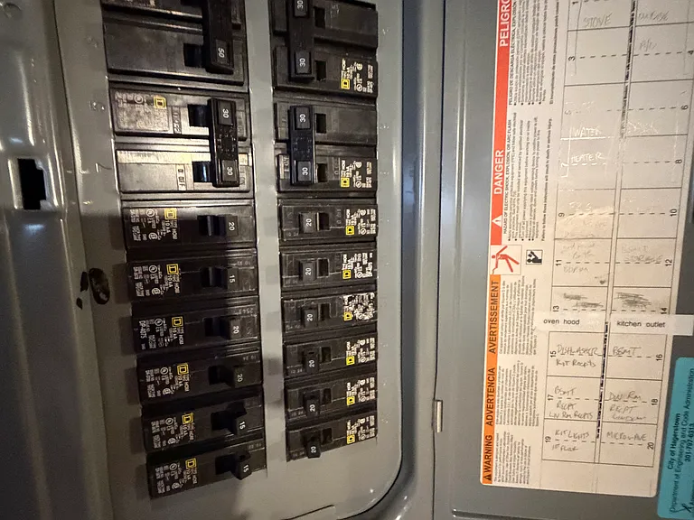 200 amp electric box in basement.