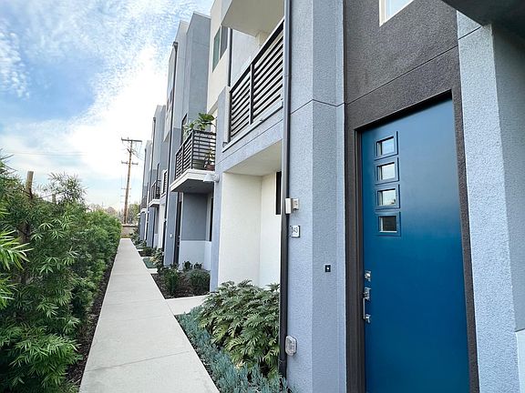 Front of townhouse walkway and front door