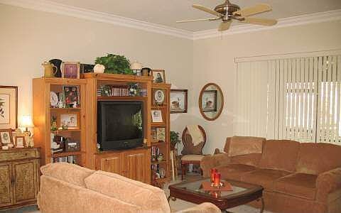Living room opens to lanai