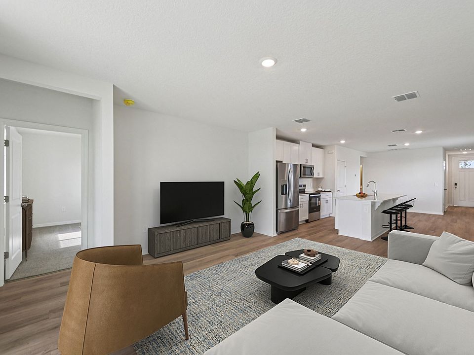 The Everglade Great Room Virtually Staged.