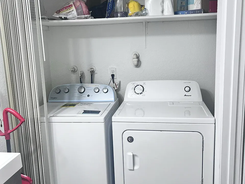 Ground Floor Half bath with Washer/Dryer)