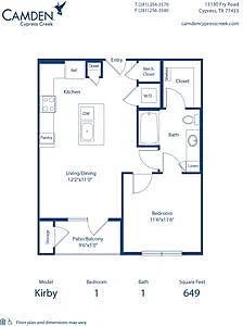 Floor plan Kirby