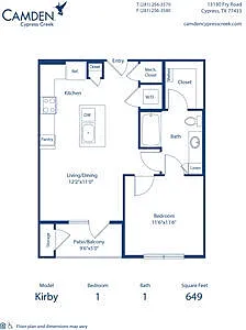 Floor plan Kirby
