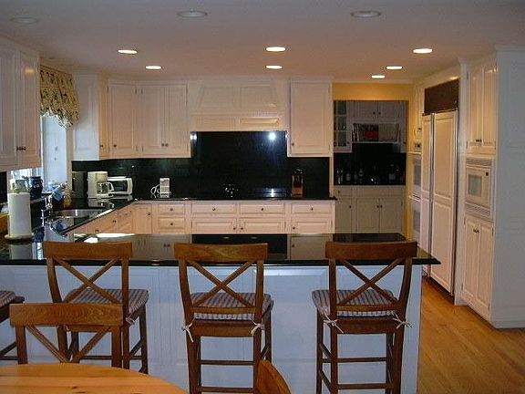 Kitchen with granite countertops
