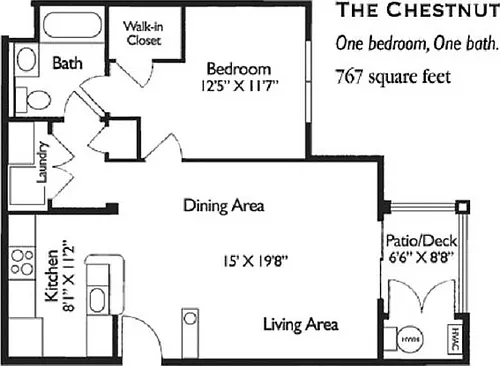 Floor plan The Chestnut