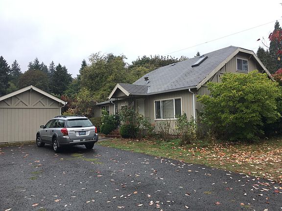 Very large driveway.