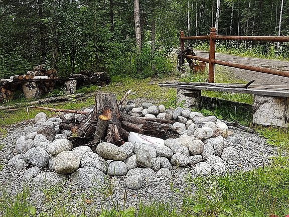 front yard fire pit