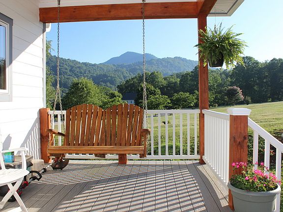Front porch: Birds & Flowers, AM coffee.