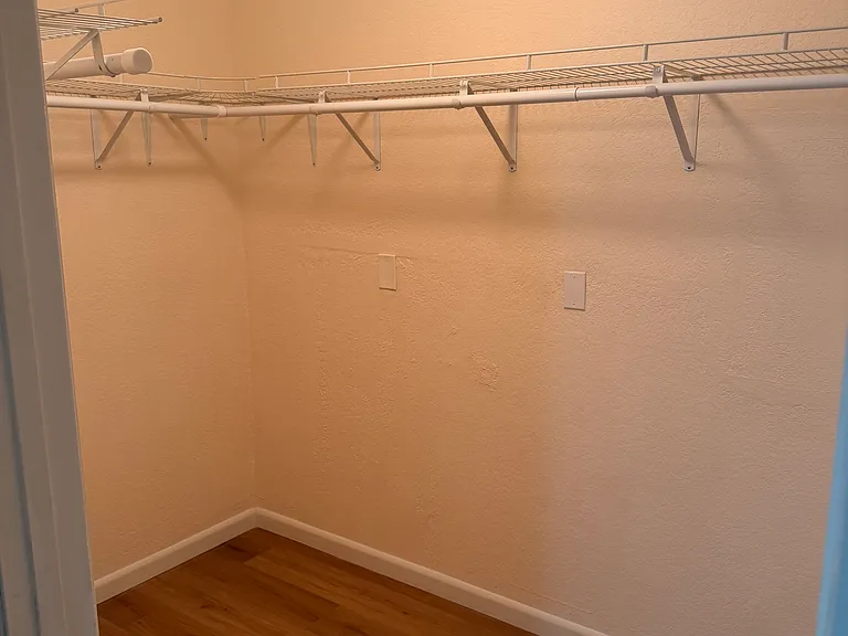 closet in master bedroom