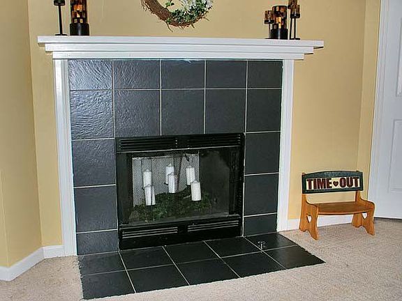Pretty Corner Fireplace