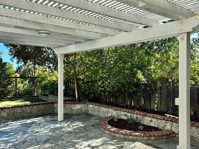 Landscaped backyard to relax and/or entertain