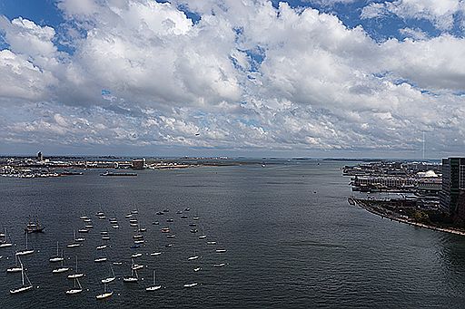 View of the Boston Harbor 