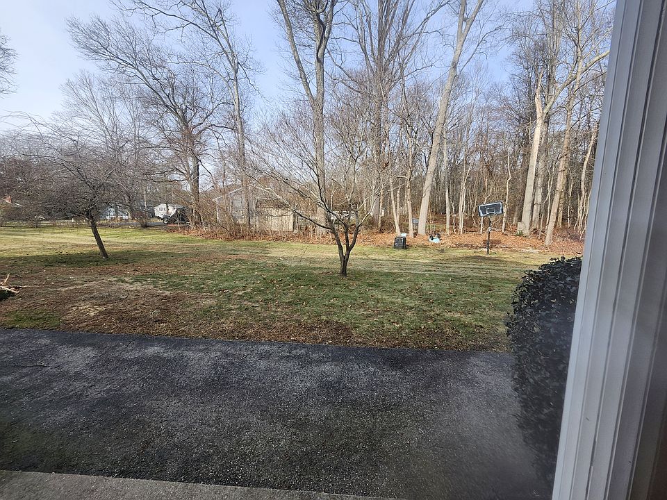 view out front door off living room