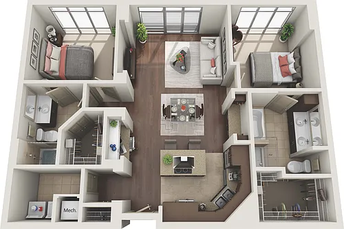 Floor plan B2D