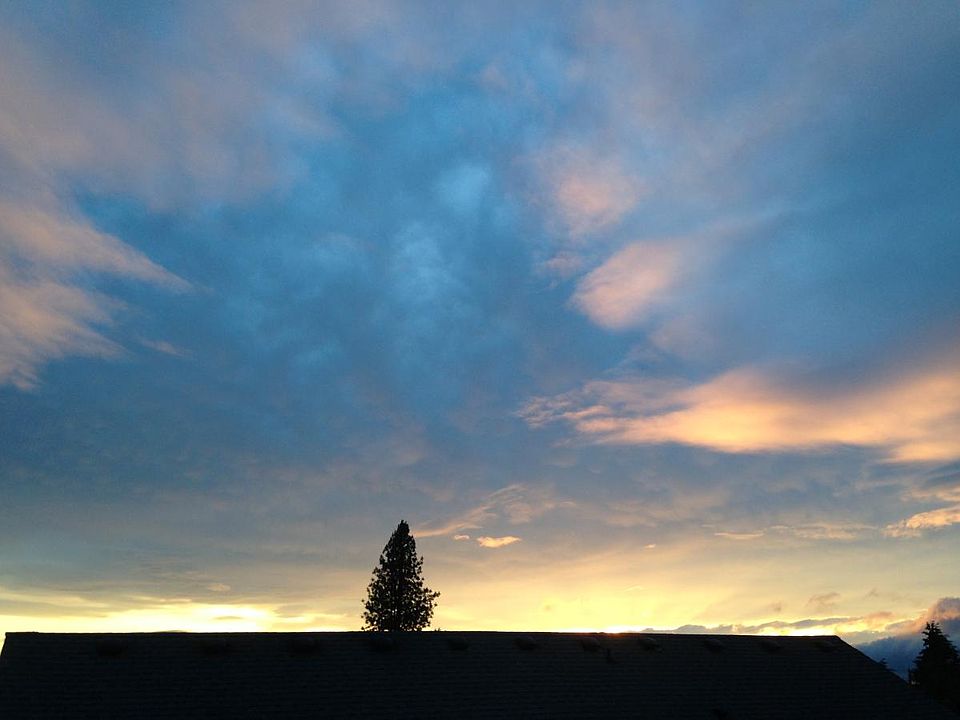 Sunset from the rooftop deck.