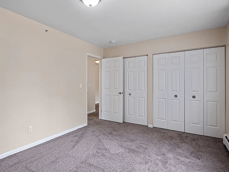 Bedroom with Carpeting and Closet Space