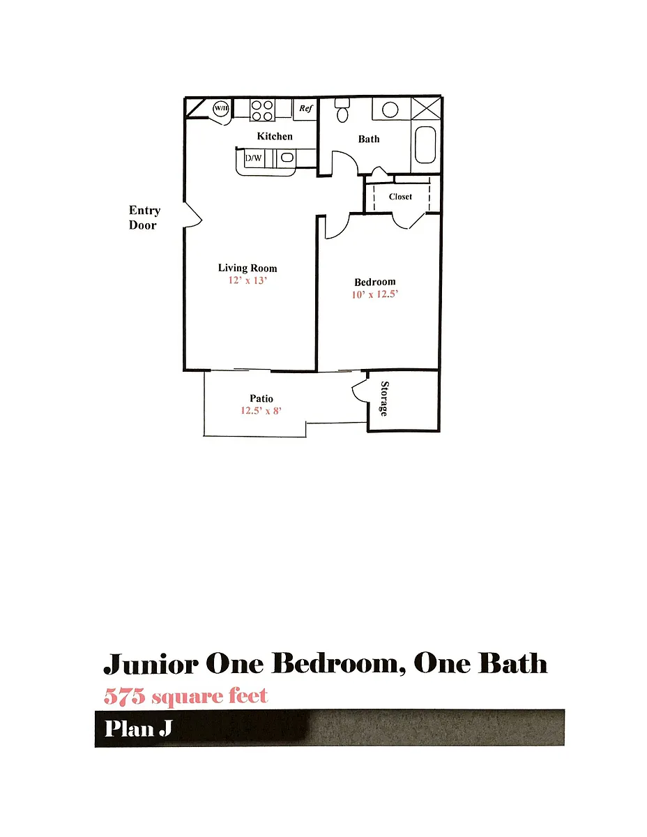 Floor plan JR 1x1/J