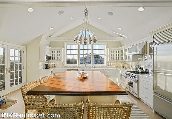 Kitchen with water views