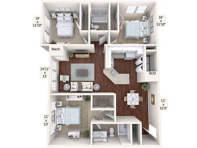 Floor plan C1-1157-Sta