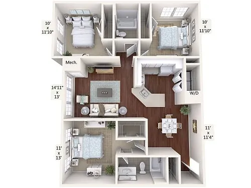 Floor plan C1-1157-Sta