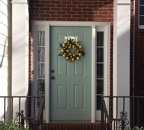 painted door, new light