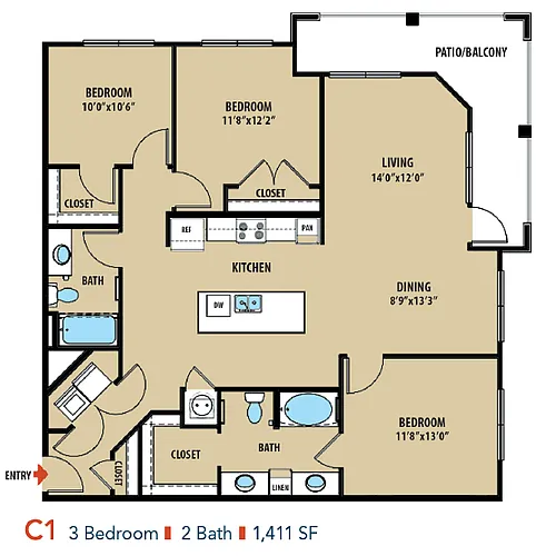 Floor plan C1