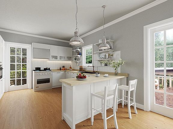 Virtually renovated kitchen!