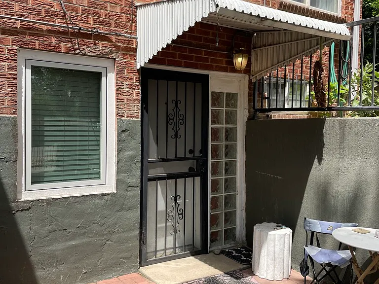 Unit entrance on garden level