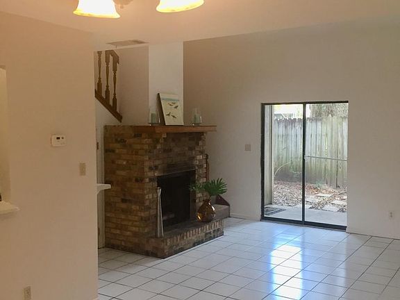 Wood burning fireplace
