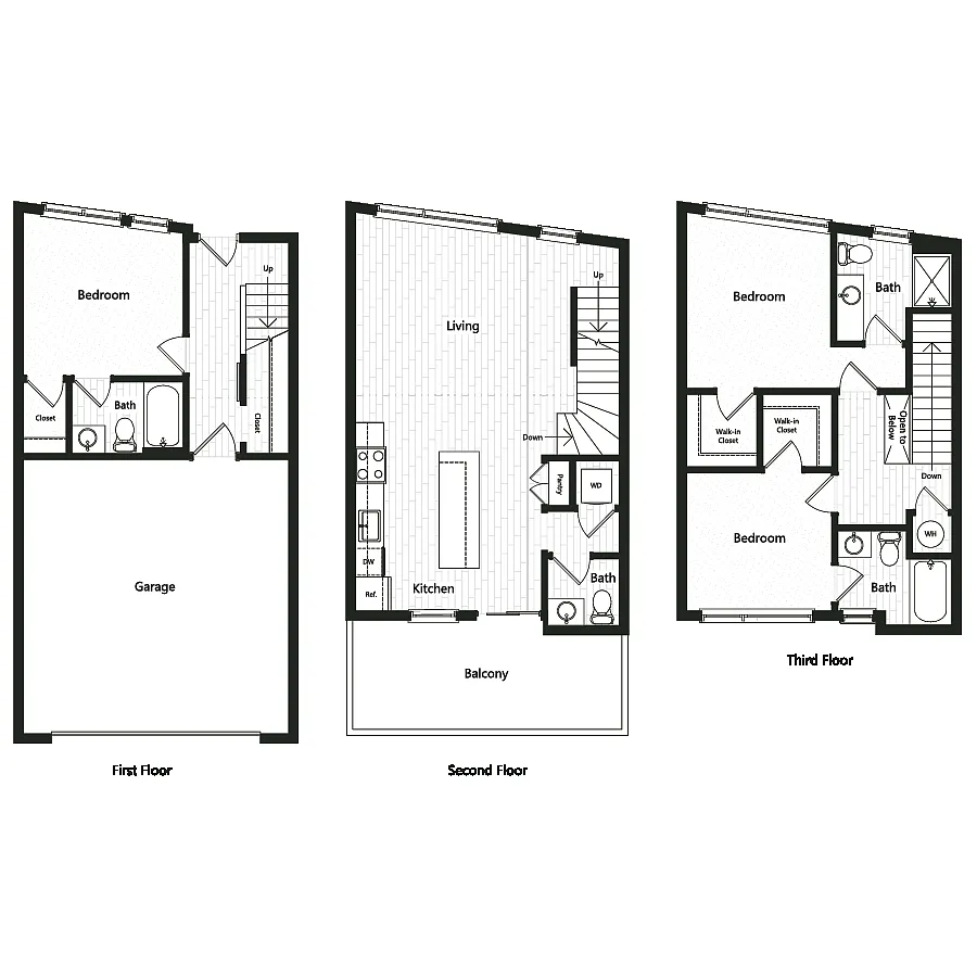 Floor plan Townhome 8