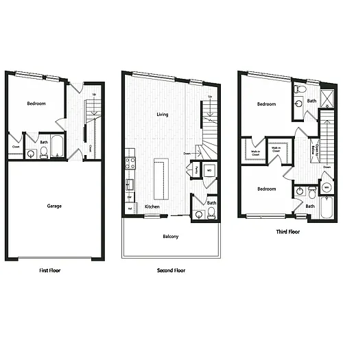Floor plan Townhome 8
