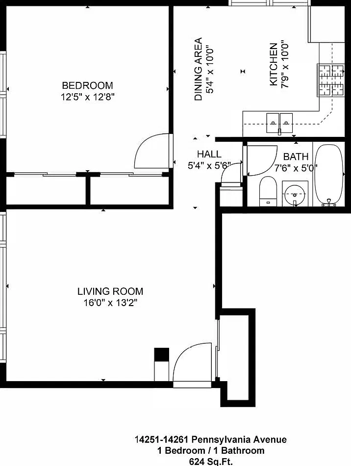1 Bedroom/1 Bathroom, $1,250.00 /Month, Heat, Trash And Water Included — Photo 4