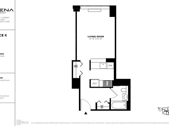 2nd image of 601 W 57th St APT 28K