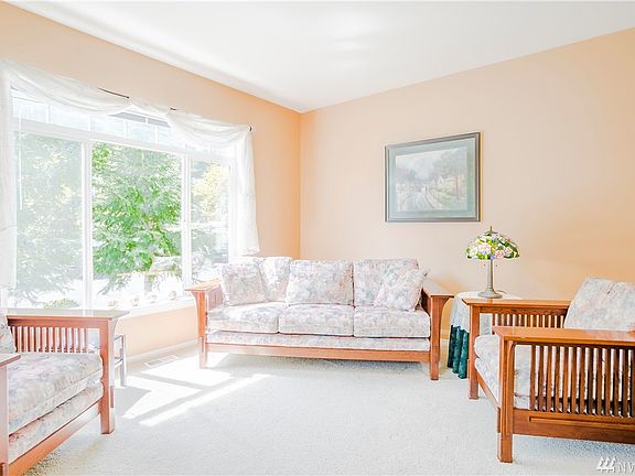 Living room at entry - bright  and spacious. 
