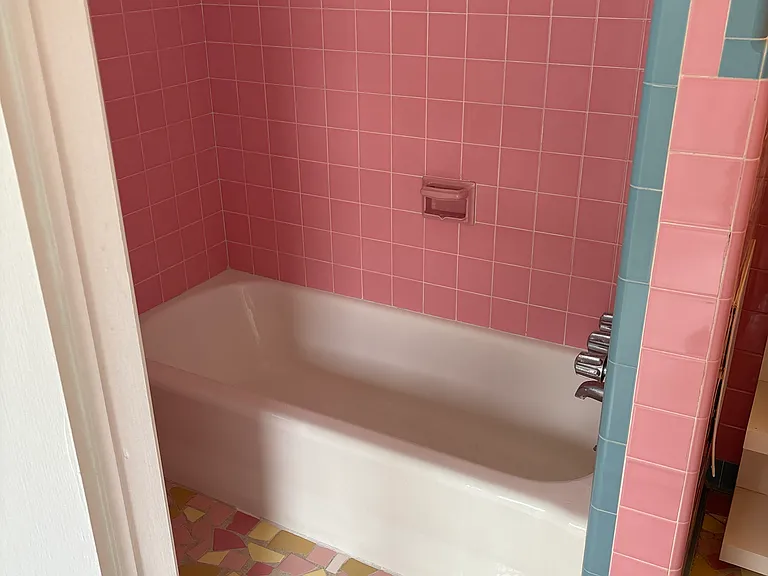 1950s tile in this bath attached to master bedroom