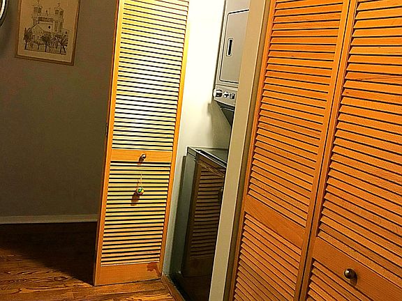 1st door - furnace 2nd door - laundry 3rd door - closet