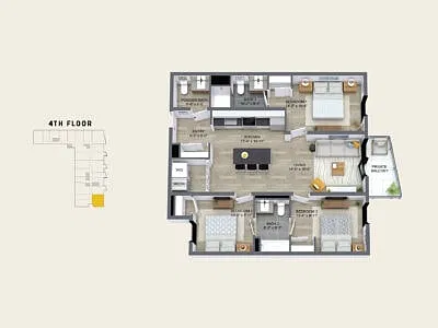 Floor plan 424