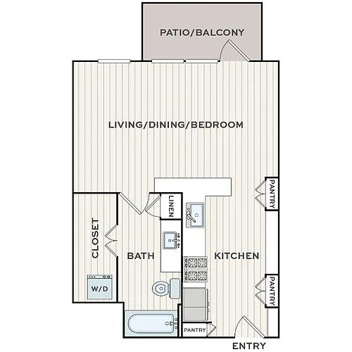 Floor plan Studio (S2)