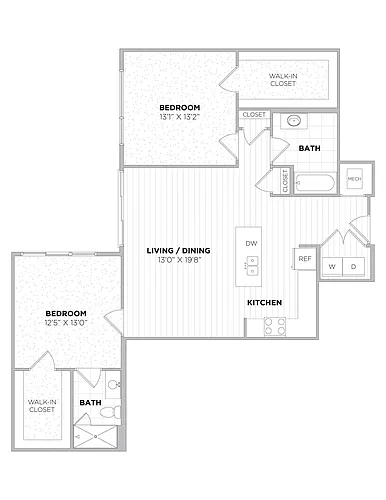 Floor plan 2 Bedroom
