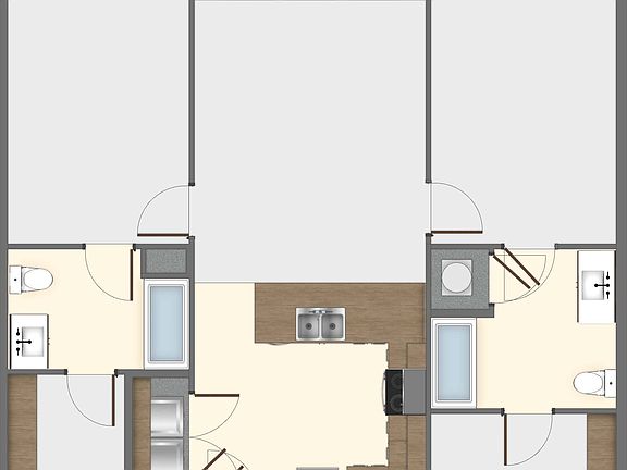 2 Bedroom/ 2 Bath
Sq Ft: 969