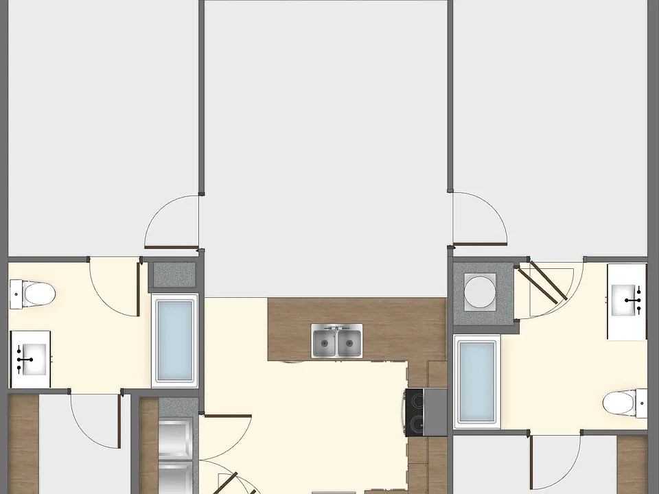2 Bedroom/ 2 Bath
Sq Ft: 969
