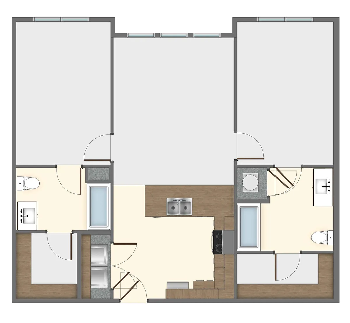 2 Bedroom/ 2 Bath
Sq Ft: 969 - 120 Tharpe Rd