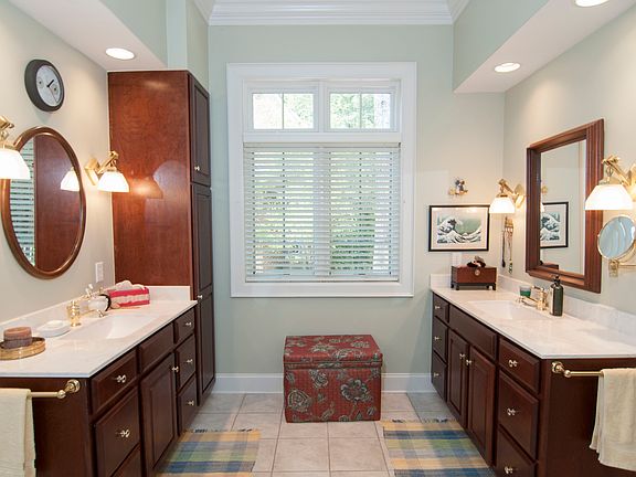 Master Bath w Cherry Cabinet
