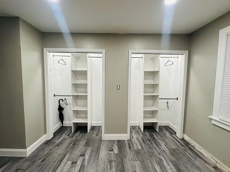 1st floor master bedroom closet space