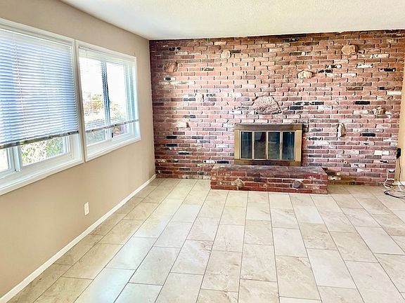 Living room fireplace