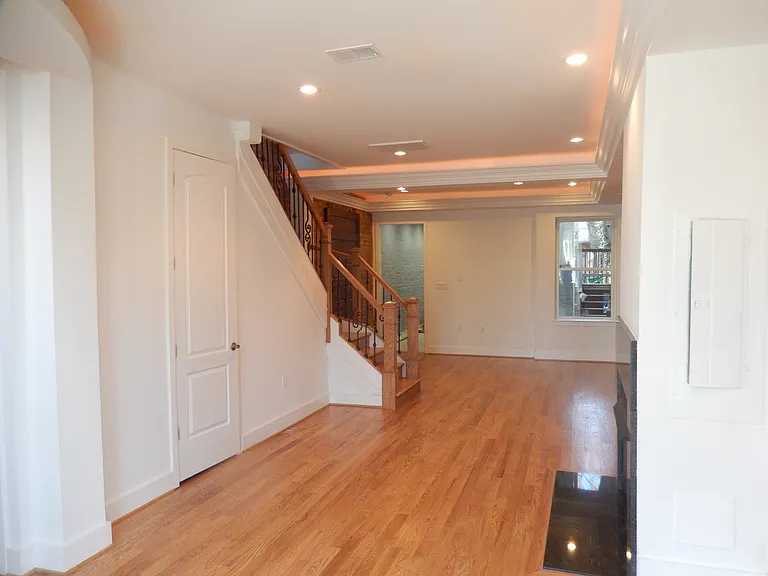 View of spacious living/dinning area from the front of the house looking towards the back