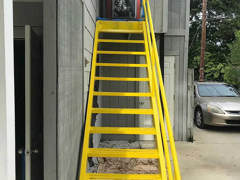 Stairs to apartment