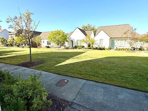 Pocket park in front of house