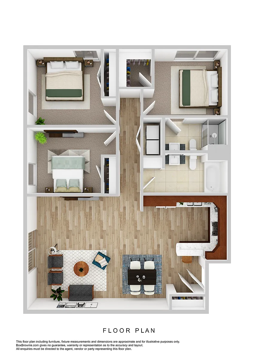 Floor plan 3 Bedrooms